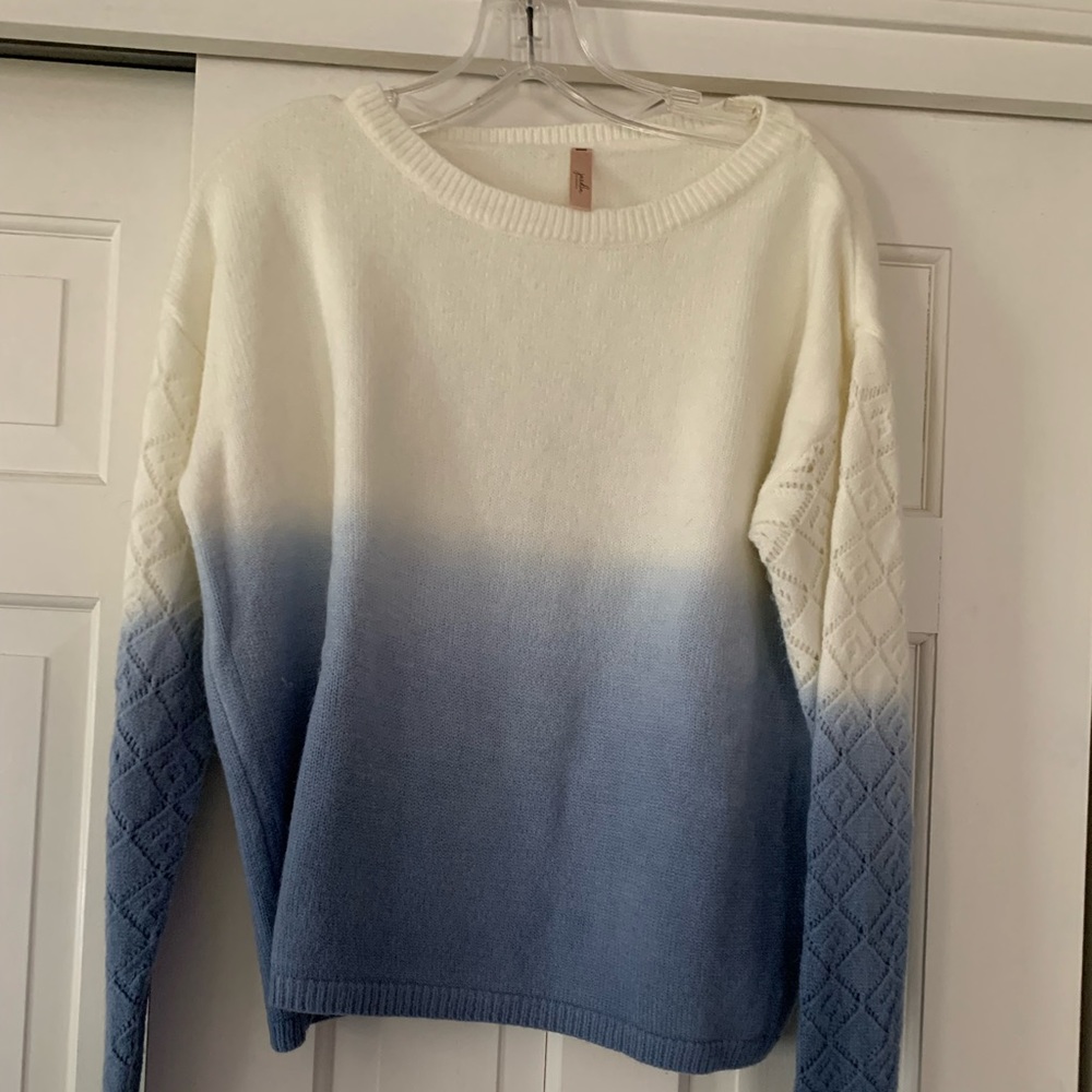 Jardin sweater in blue/white size S